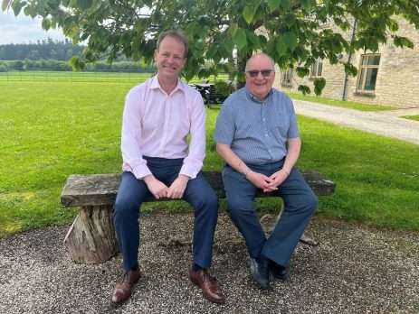 Men on bench
