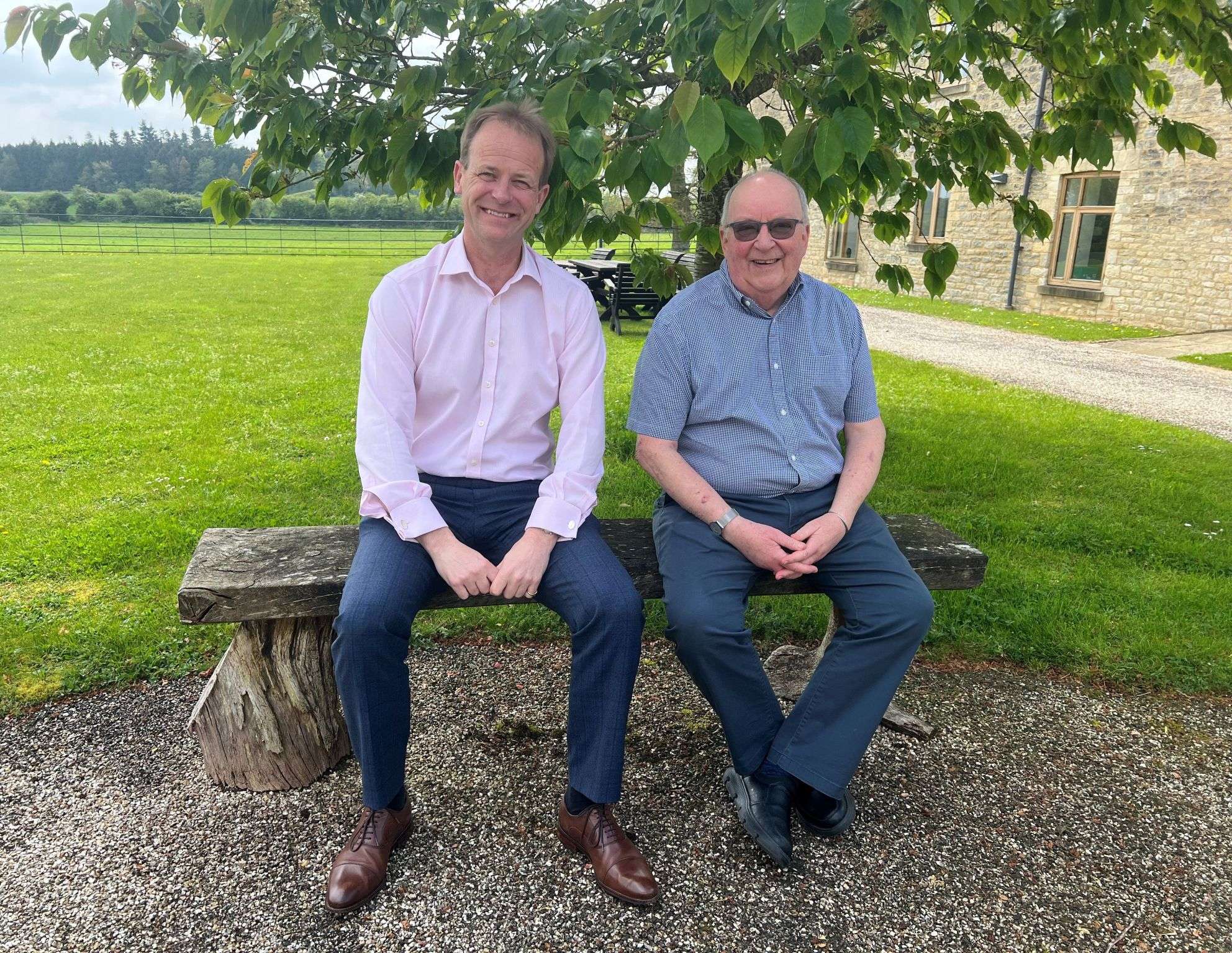 Men on bench
