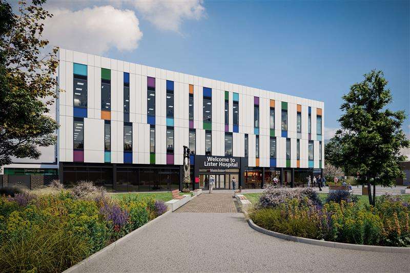 extension to Lister Hospital’s entrance.